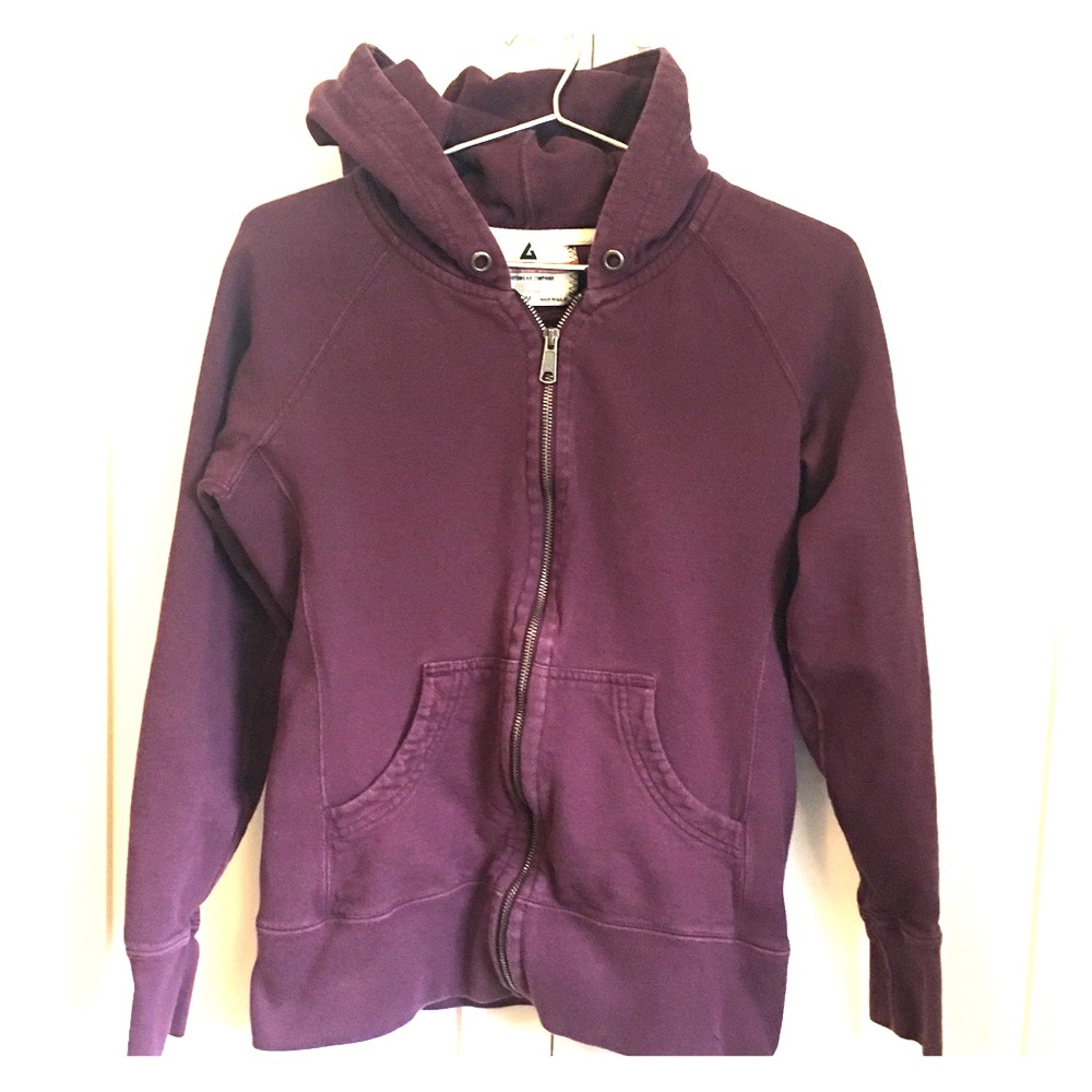 American Giant Purple Hoodie